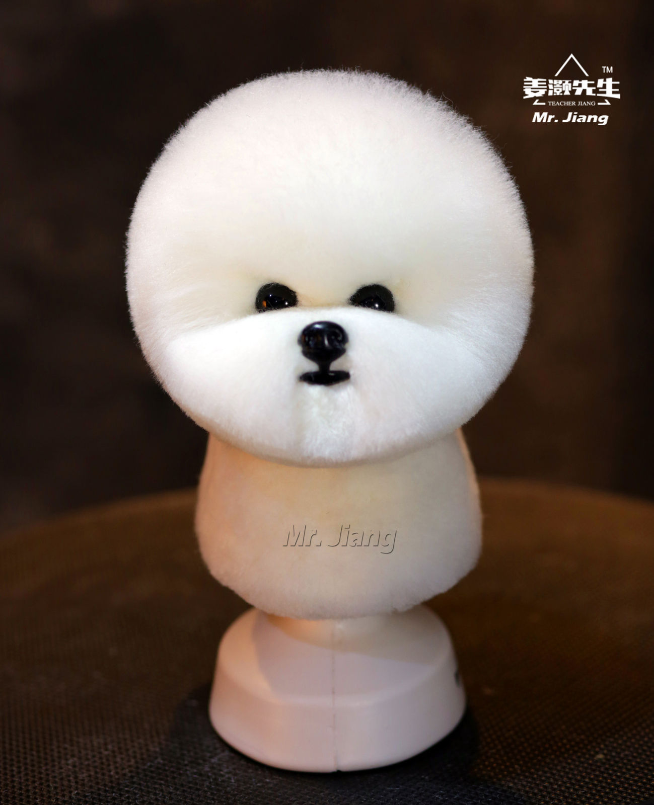 Mr.Jiang Model Dog Bichon Head Hair 