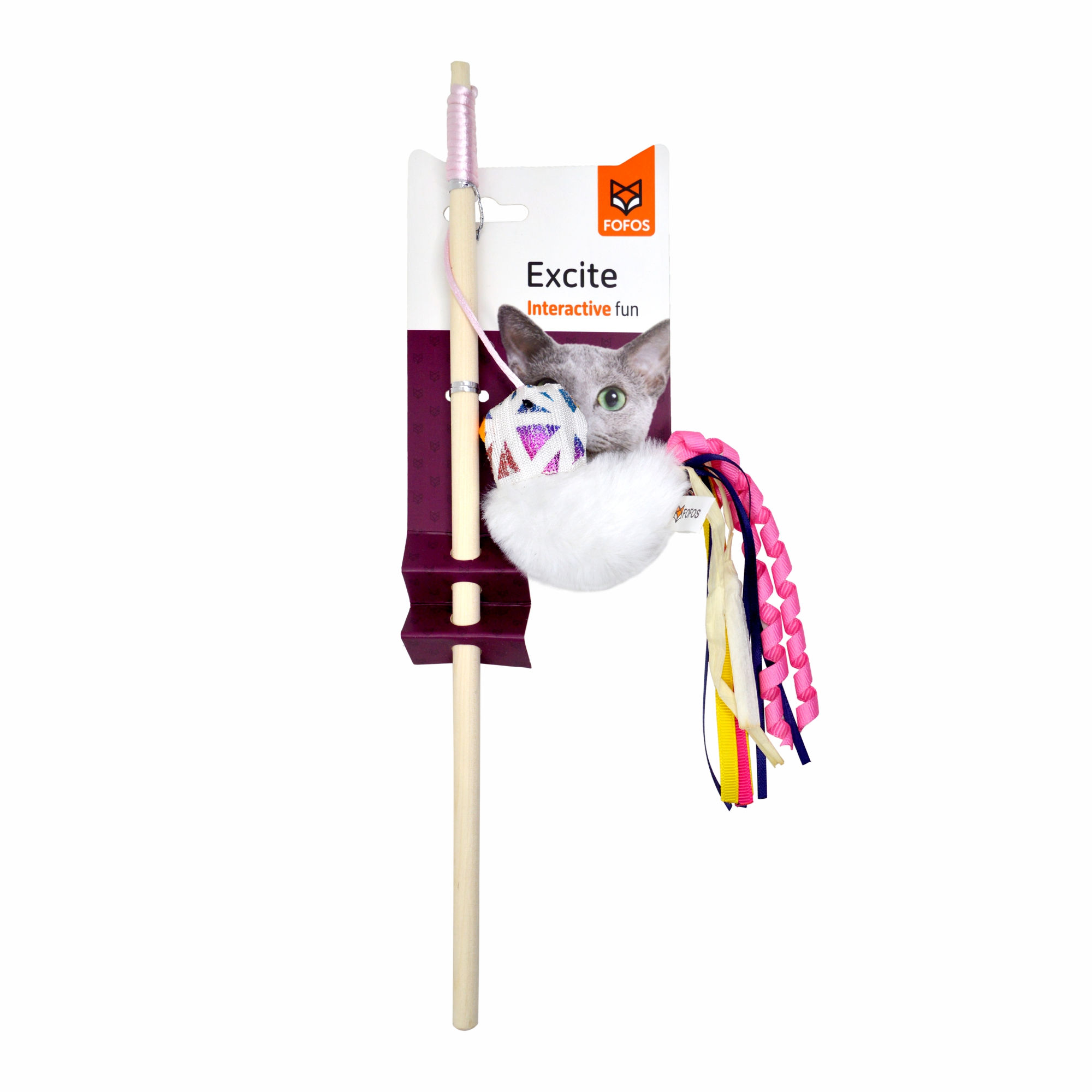 FOFOS Blocky Meow Bird Wand