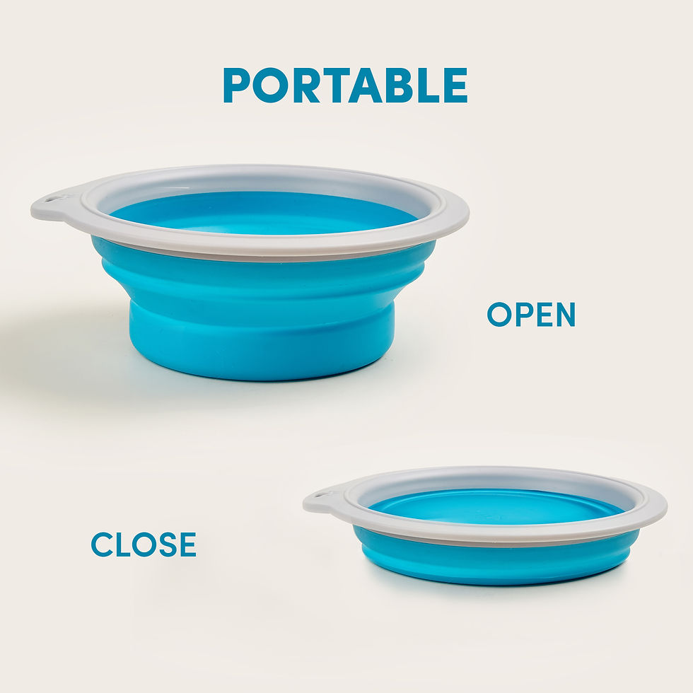 Thumbnail: FOFOS Collapsible Bowls, 500ml,Blue