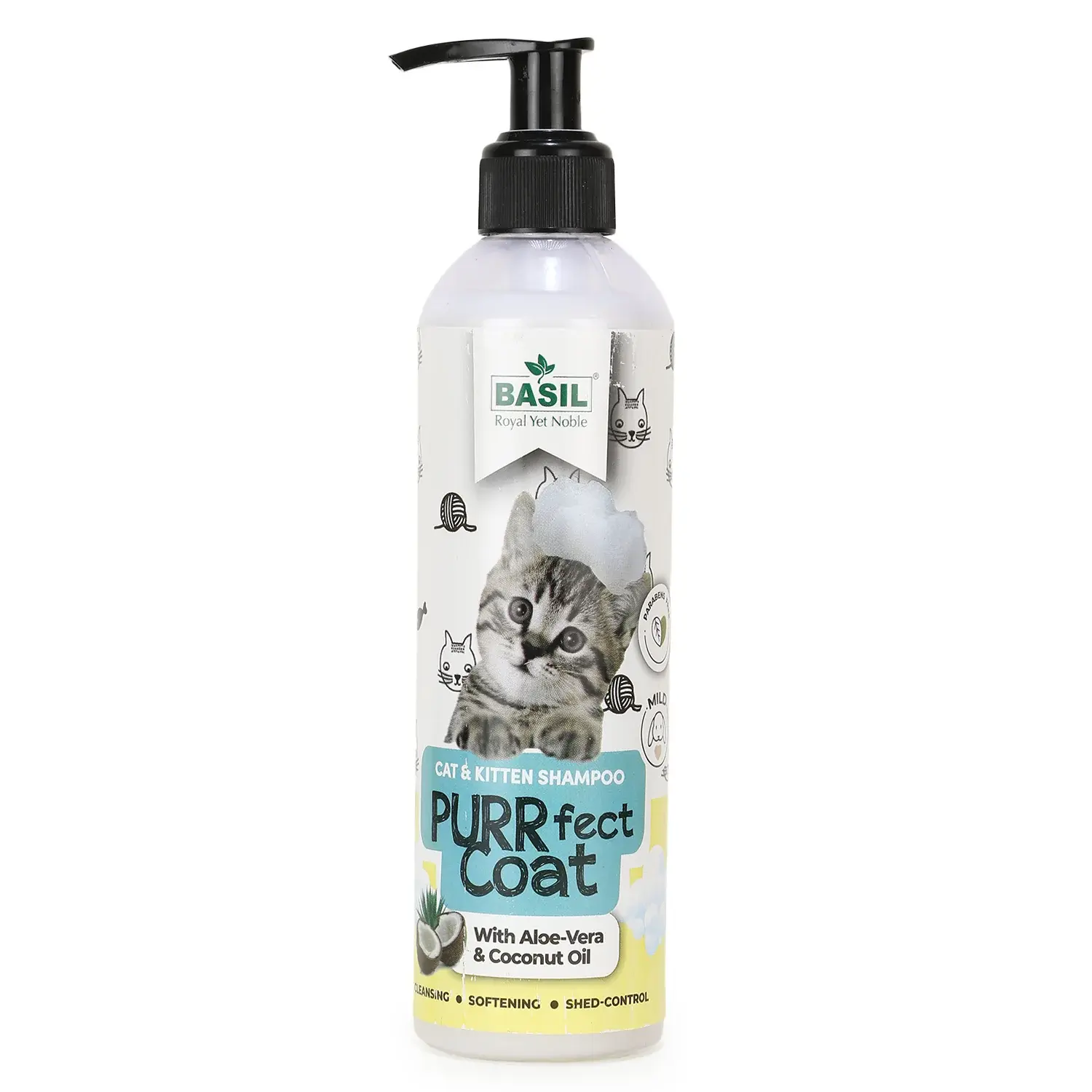BASIL Purrfect Coat Cat & Kitten Shampoo