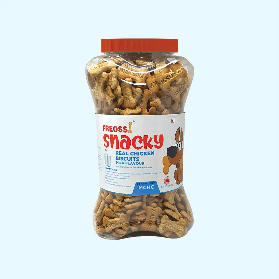 Thumbnail: Snacky Real Chicken Biscuits - Milk Flavour
