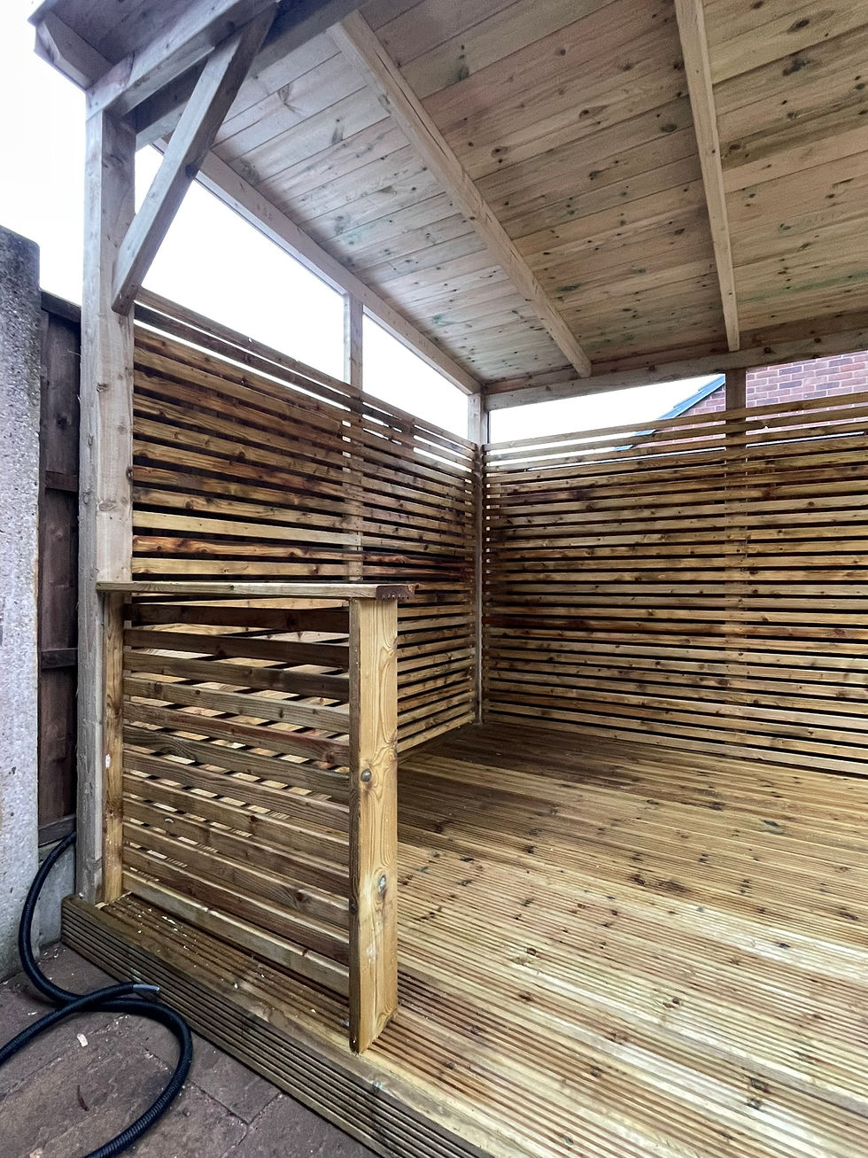 Thumbnail: Premium 3m x 3m Hardwood Gazebo with Torch-On Felt Roof
