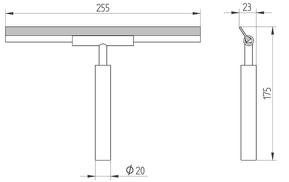 Sličica: Duschabzieher, Komfort (ohne Halter) - 4605