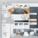 building website in hi tech, professional manner with clear elements like images, menus, graphs .jpg