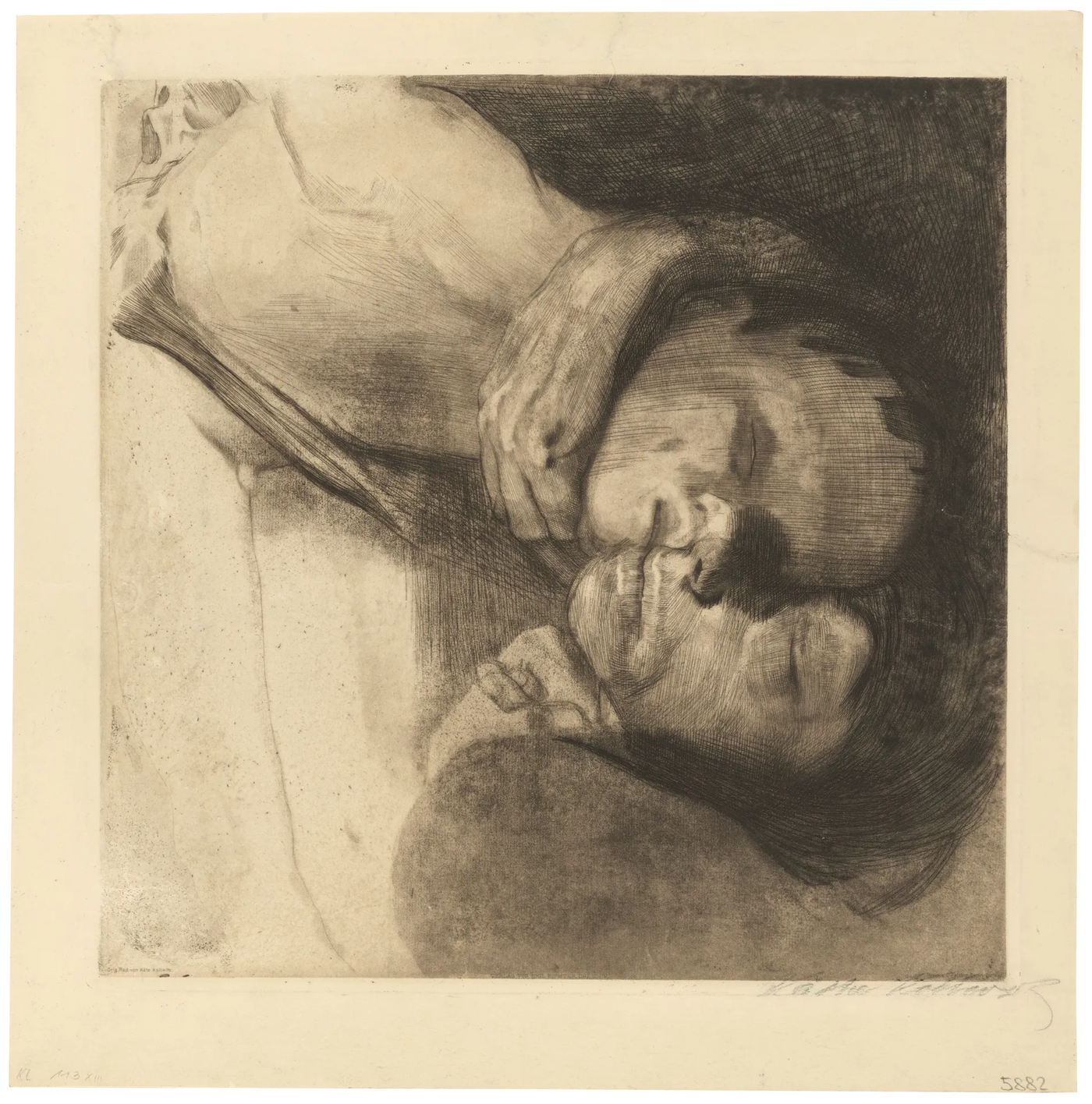 Bức "Death, Woman and Child" năm 1910 của Käthe Kollwitz.