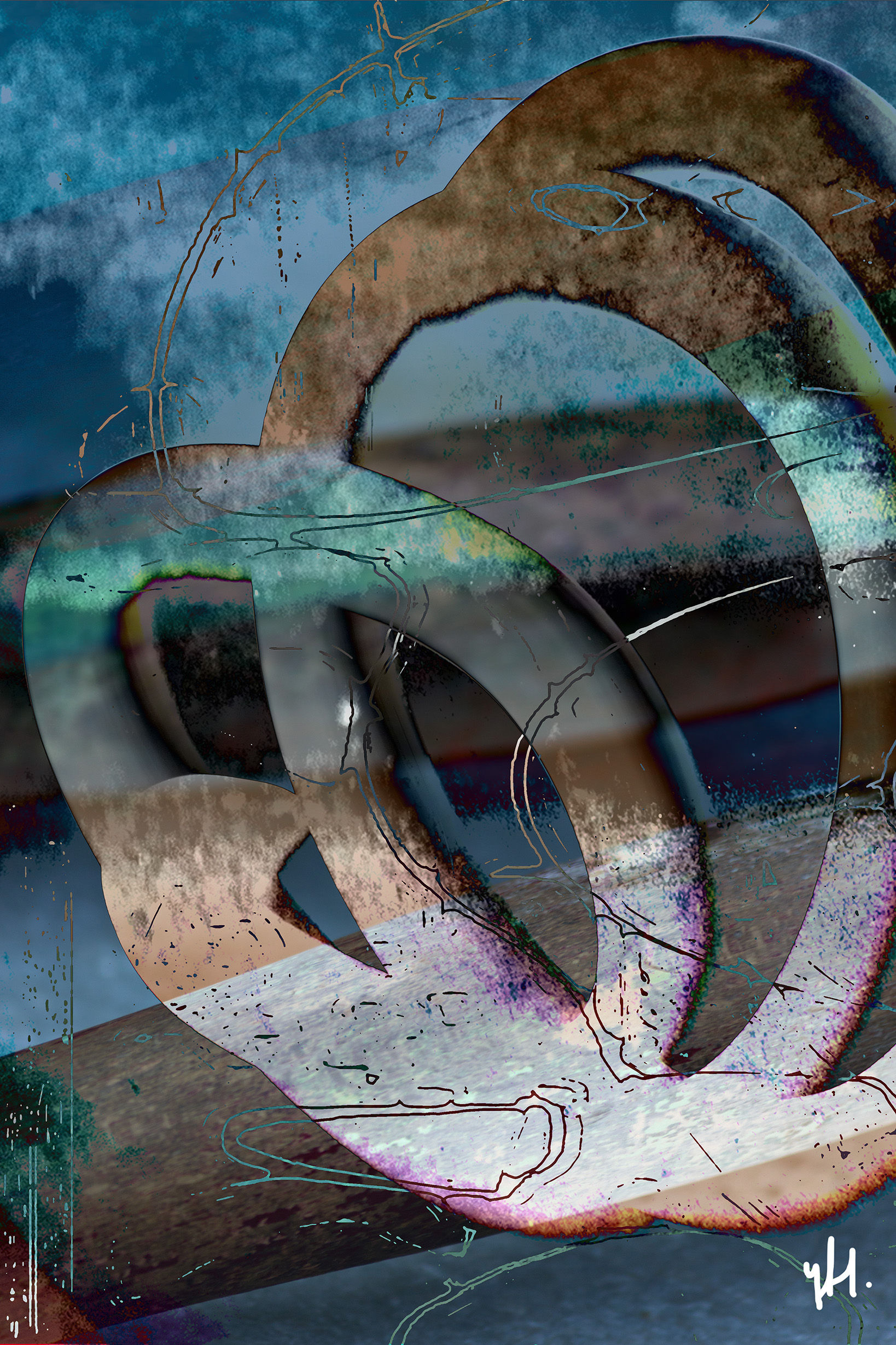 Digital artwork made by artist Yvonne Hakkert from Amsterdam