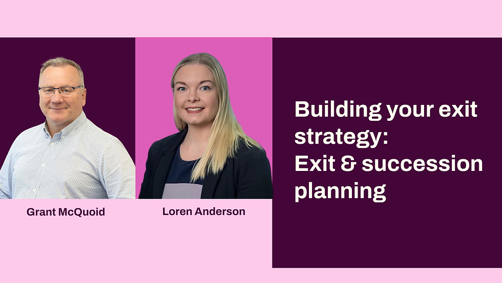 Building Your Exit Strategy: Exit And Succession Planning For Business Owners