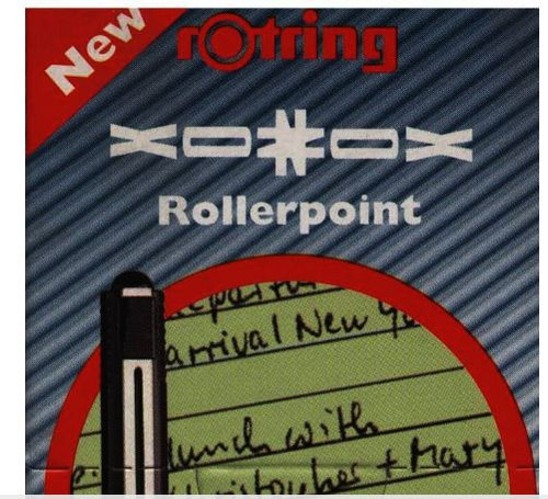 Rotulador Rotring Xonox Roller Point punta semi fina verde