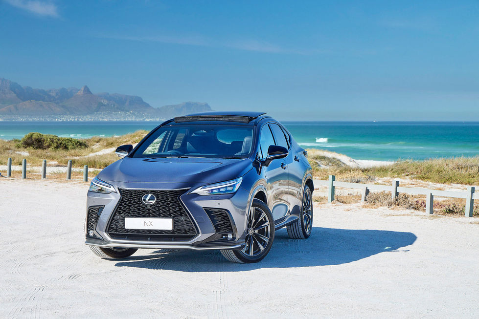 Toyota Lexus photographed at the beach