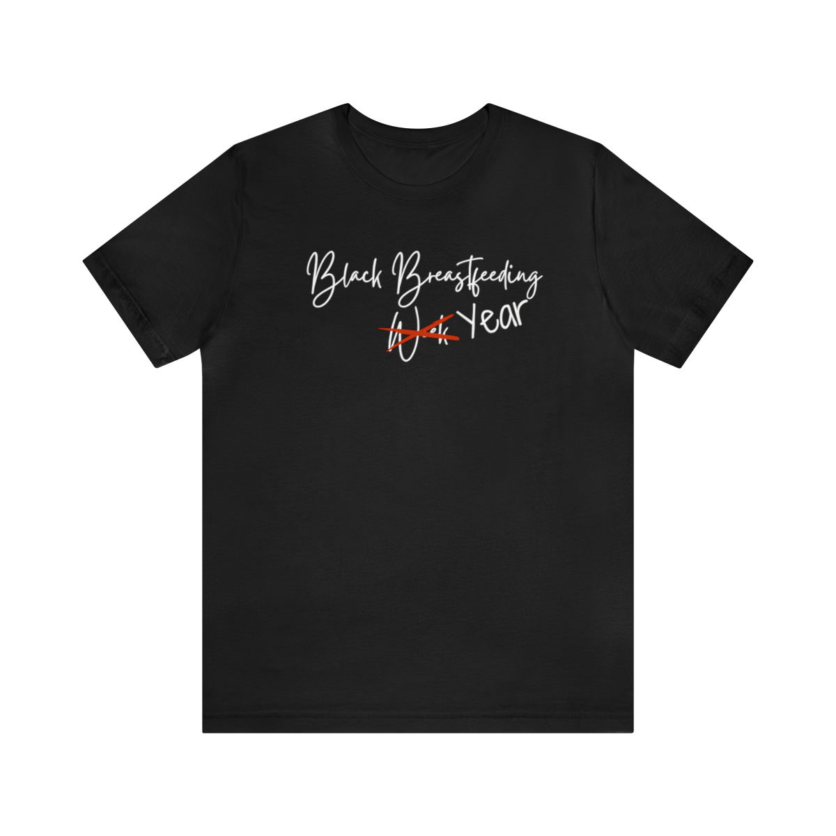 black breastfeeding week shirt