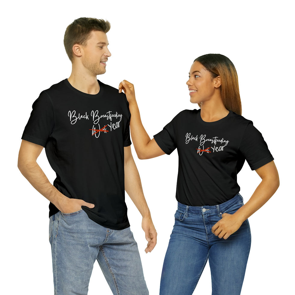 Thumbnail: Black Breastfeeding Week :Unisex Jersey Short Sleeve Tee