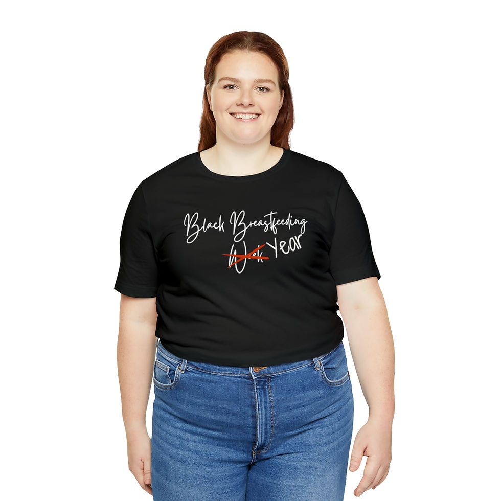 Thumbnail: Black Breastfeeding Week :Unisex Jersey Short Sleeve Tee