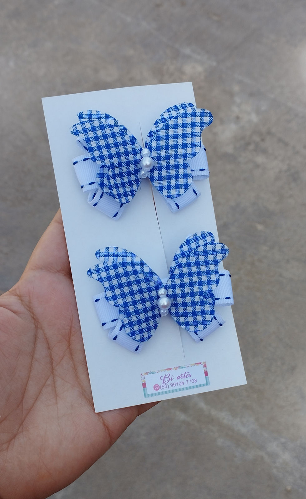 Miniatura: LAÇO BORBOLETA XADREZ