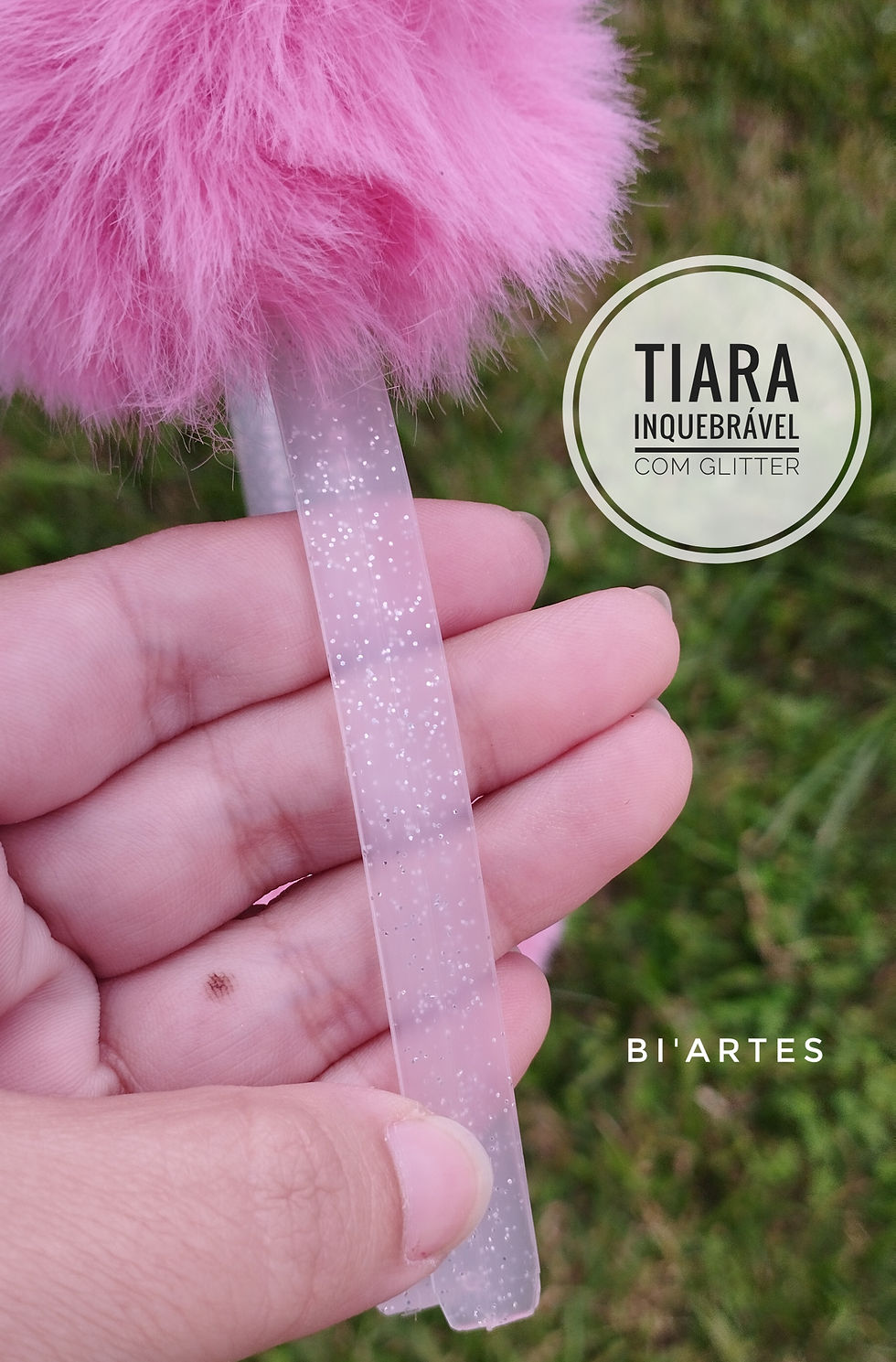Miniatura: TIARA POMPOM FIXO GRANDE