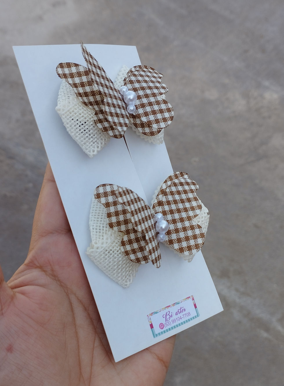 Miniatura: LAÇO BORBOLETA XADREZ