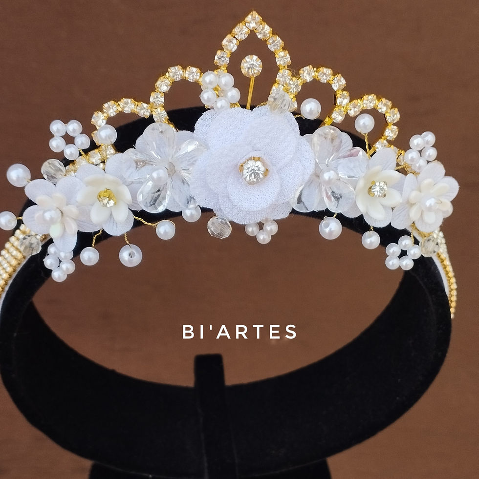 Miniatura: TIARA PRINCESA FLORES