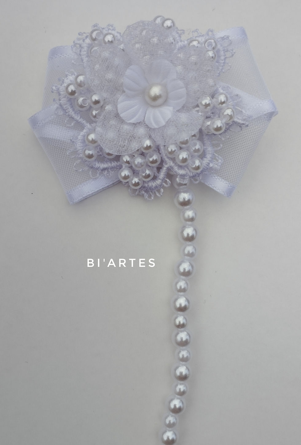 Miniatura: KIT FAIXA + PRENDEDOR DE CHUPETA FLOR BORDADA