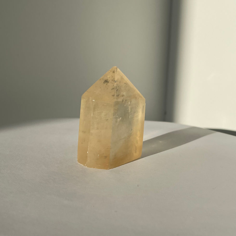 Thumbnail: honey calcite natural crystal tower
