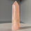 Thumbnail: Aura rose quartz natural crystal tower