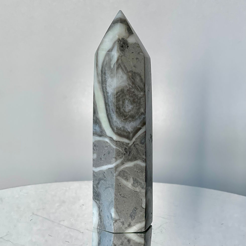 Thumbnail: Shell Jasper Natural Crystal Tower