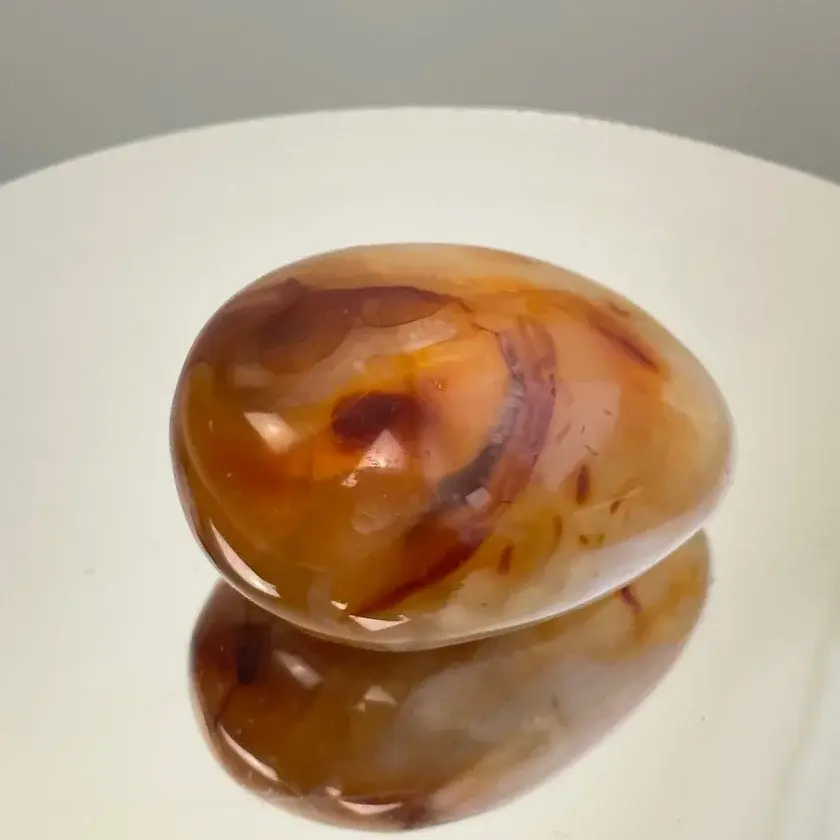 Thumbnail:  Carnelian Crystal Palmstone