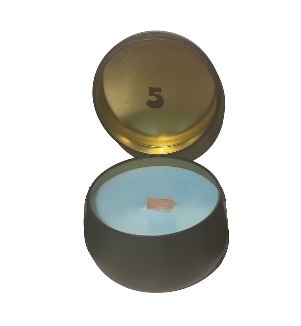 Thumbnail: throat chakra candle large medium