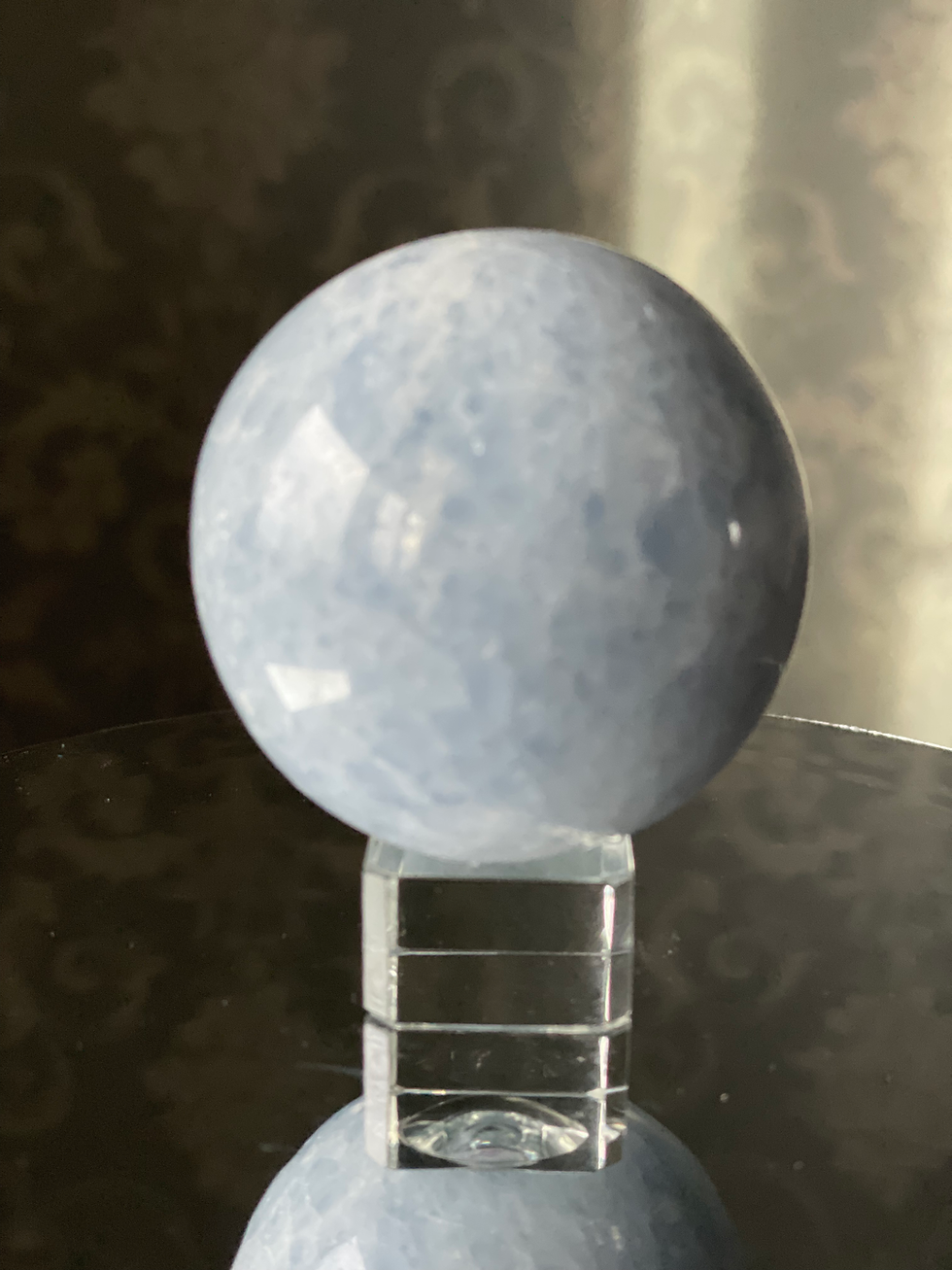 Thumbnail: Blue Calcite crystal sphere