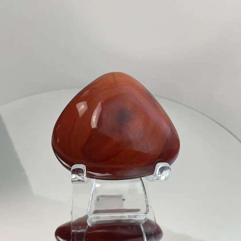 Thumbnail: Natural carnelian crystal palm stone
