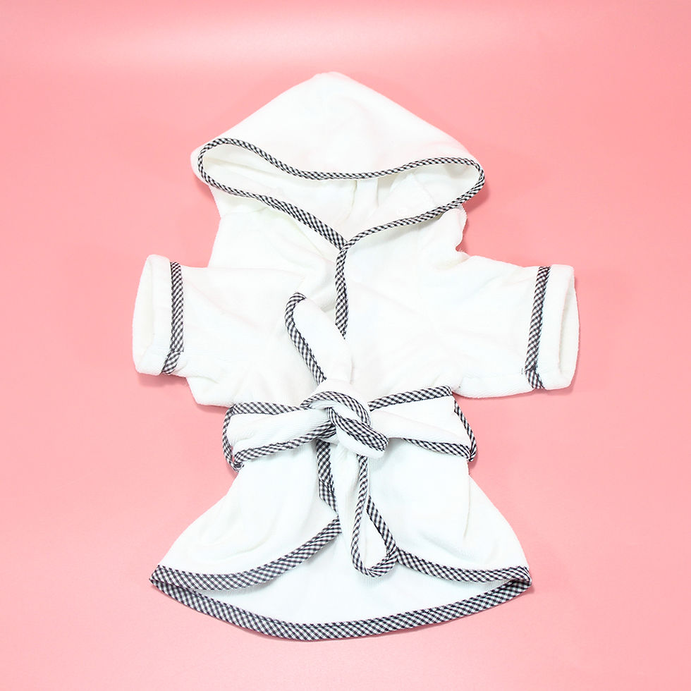 Miniature : Luxury Microfiber Dog Bathrobe - Soft, Absorbent, Customizable