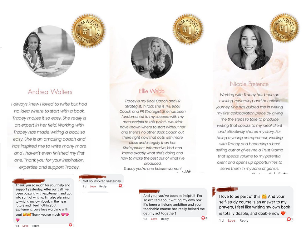 Client testimonials for The Digital Angels virtual assistant services