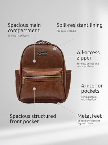 Little Modern Mini Backpack - Black | Gray Haus