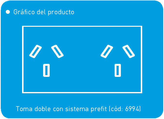Miniatura: Toma Doble 10a Blanco Cambre 6994 Sxxi Sxxii Bauhaus