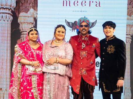 MeghaShrey partners with Times Fashion week for Social wellness and walks the ramp for Rajasthan