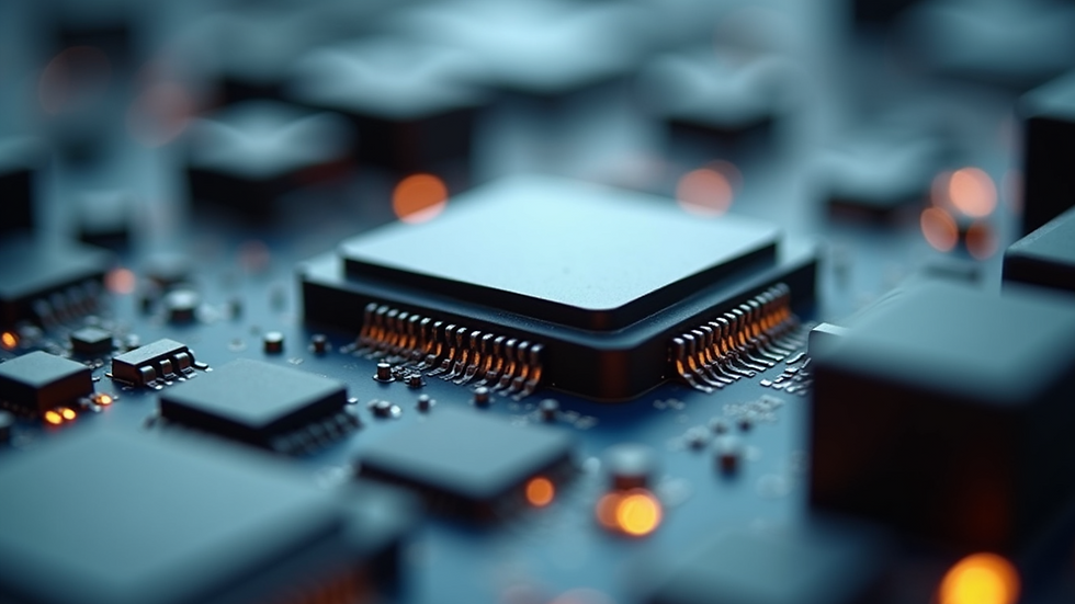 Close-up view of piezoelectric ceramic components