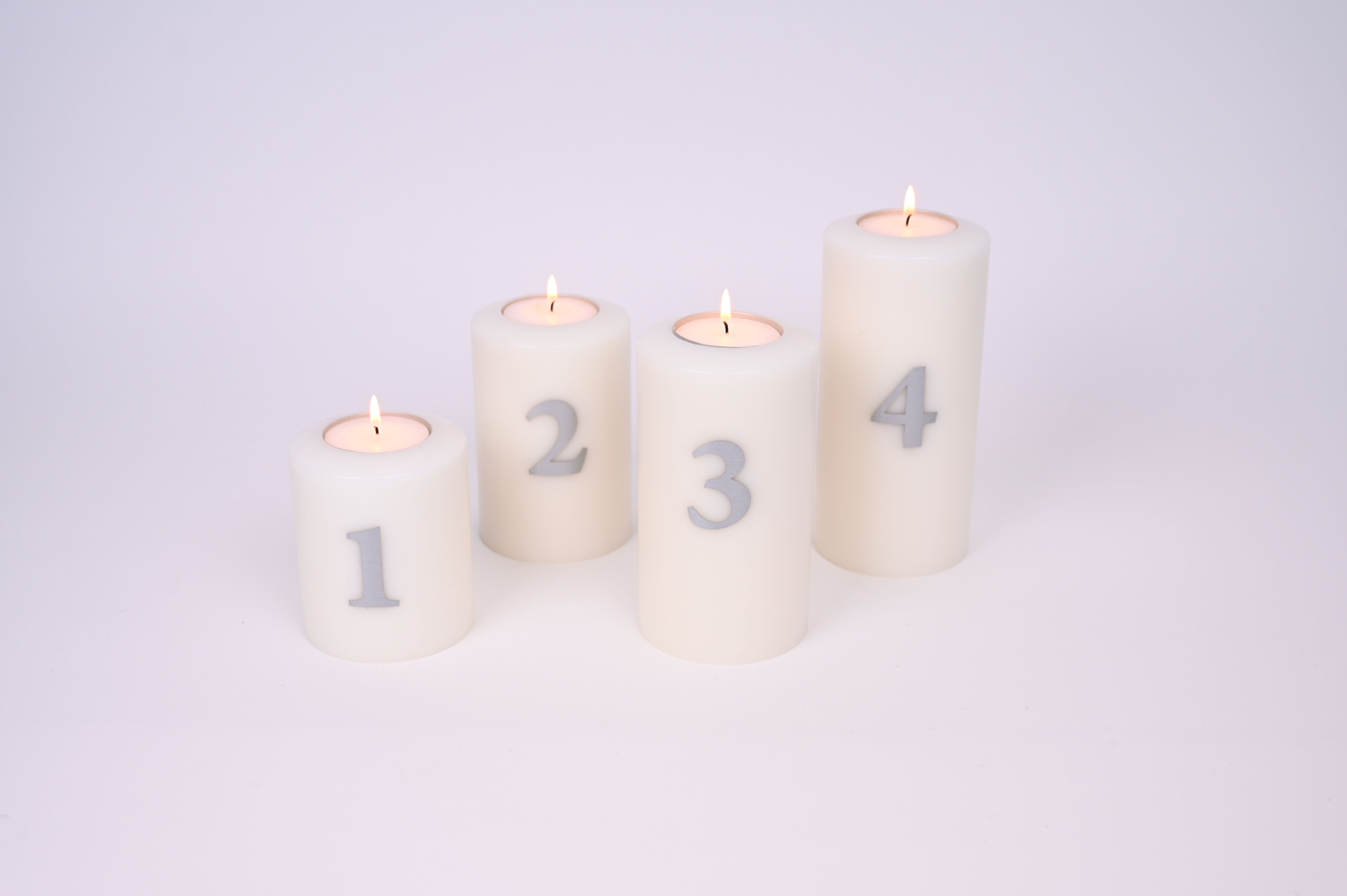 Permanent Candles "Advent Calendar" Ø 08cm