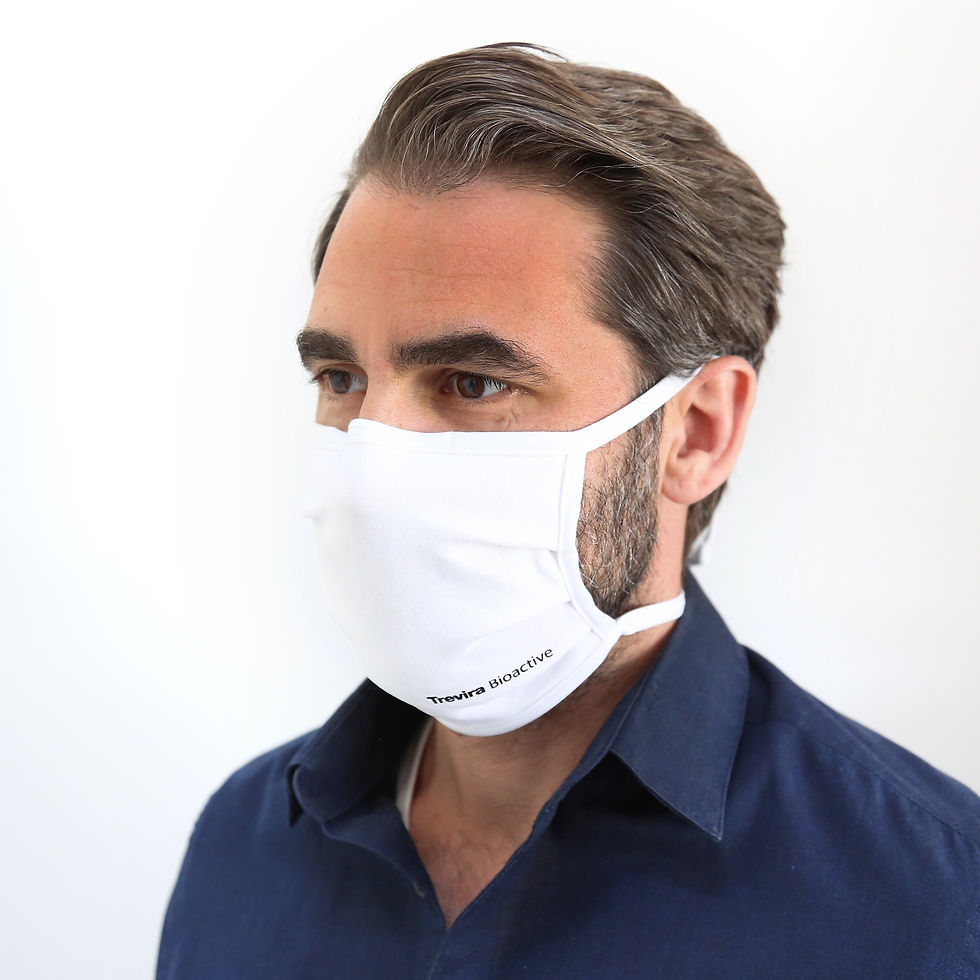 Miniature : Mund-Nasen-Masque Trevira® Bioactive Weiß