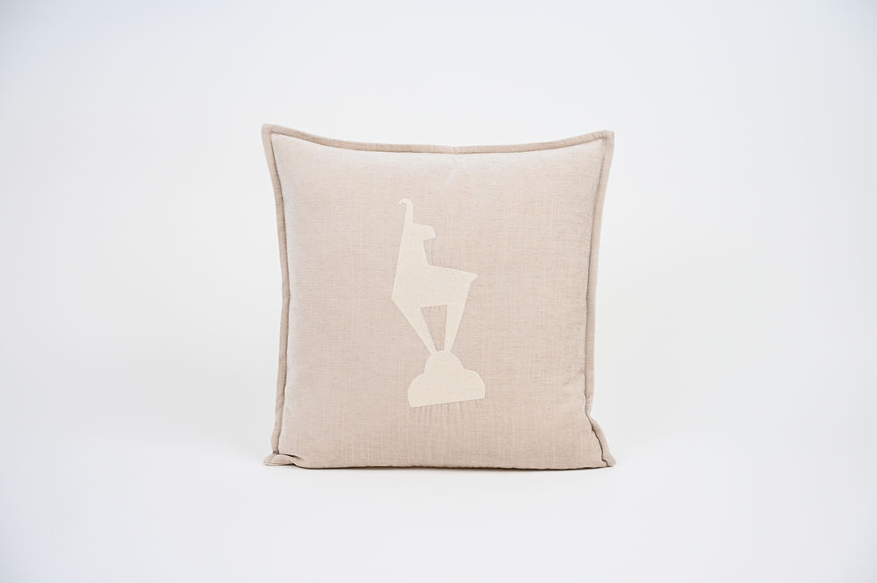 Thumbnail: Chenille cushion with "Kitzbühel-Gams" embroidery
