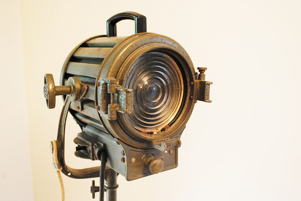 Thumbnail: Mole Richardson 406 with original wheeled tripod