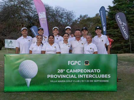 Histórico doblete del Villa María Golf Club en el 28° Campeonato Provincial de Interclubes