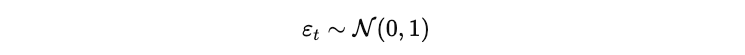 Sandard normal distribution with a mean 0 and a standard deviation 𝜎, we can express it as: