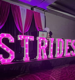 Marquee letter stage