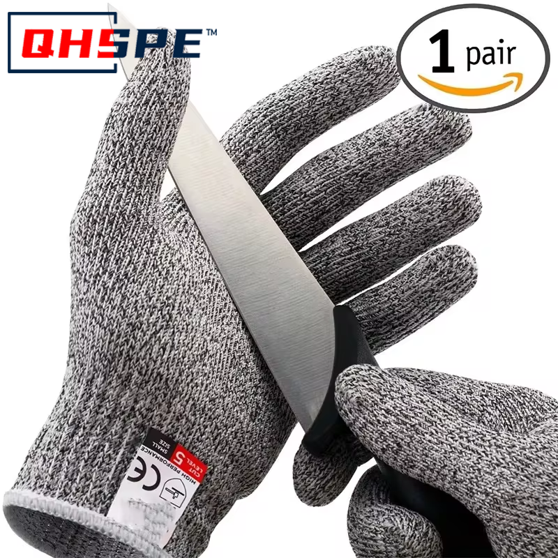 Level 5 HPPE Anti-Cut Gloves Kitchen Gardening Anti-Cut Knitted Gloves Anti-Thor