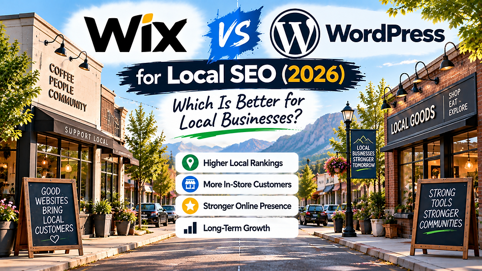 Wix vs Wordpress for Local SEO