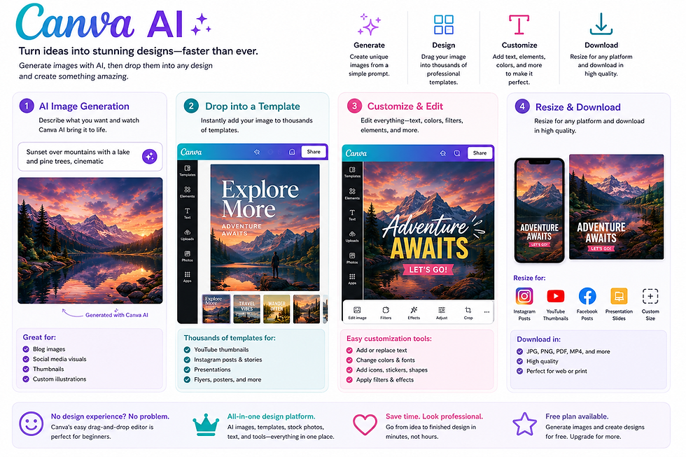 Canva AI image generation