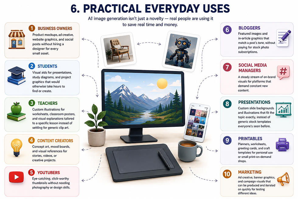 Practical Everyday uses for Ai image generation
