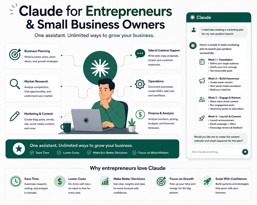 Claude for Entrepreneurs and small business owners