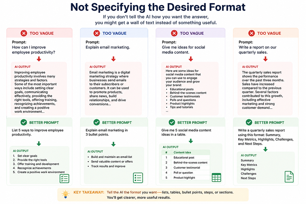 specify preferences for AI