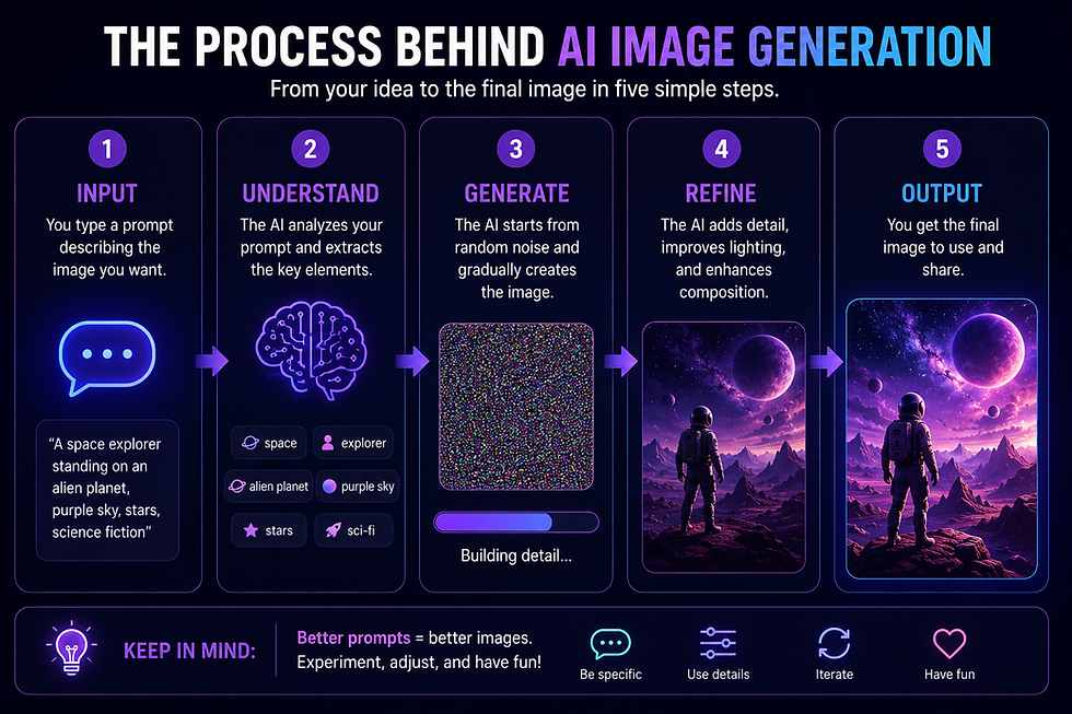 How AI image generation actually works
