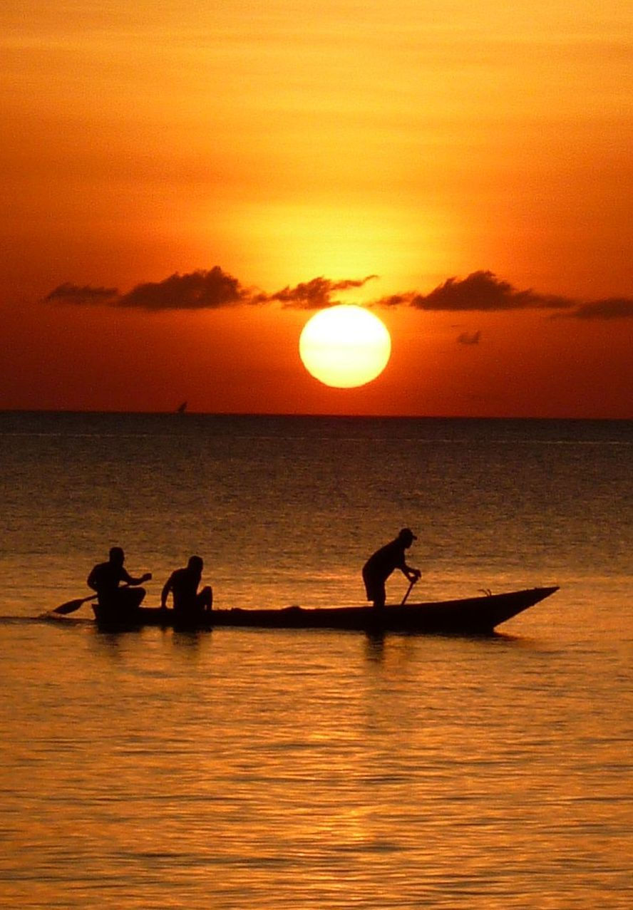 Coucher de soleil spectaculaire à Zanzibar