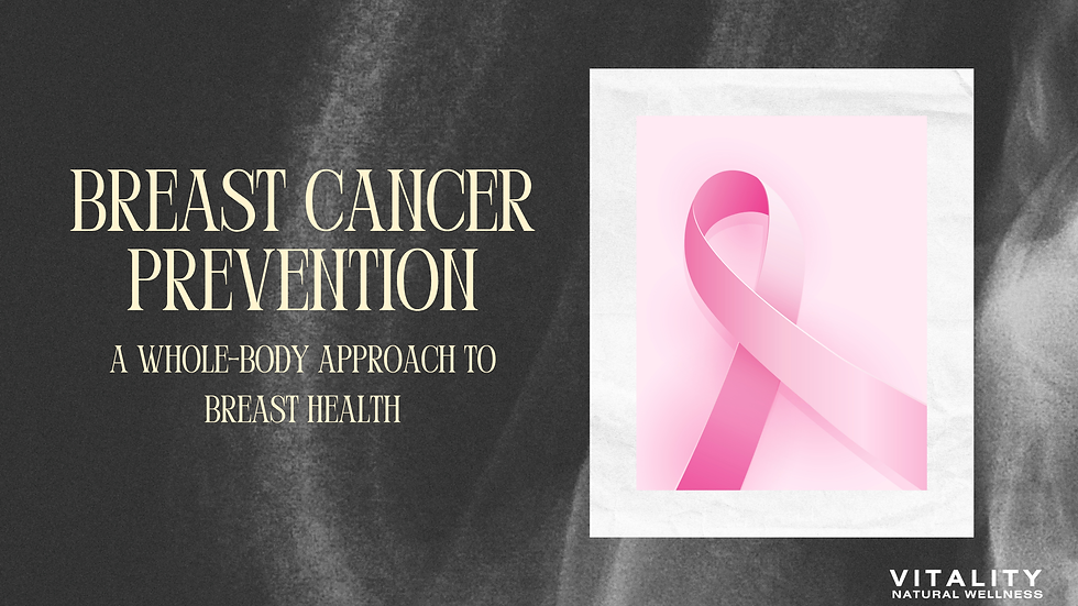 Breast Cancer Prevention: A Whole-Body Approach to Breast Health